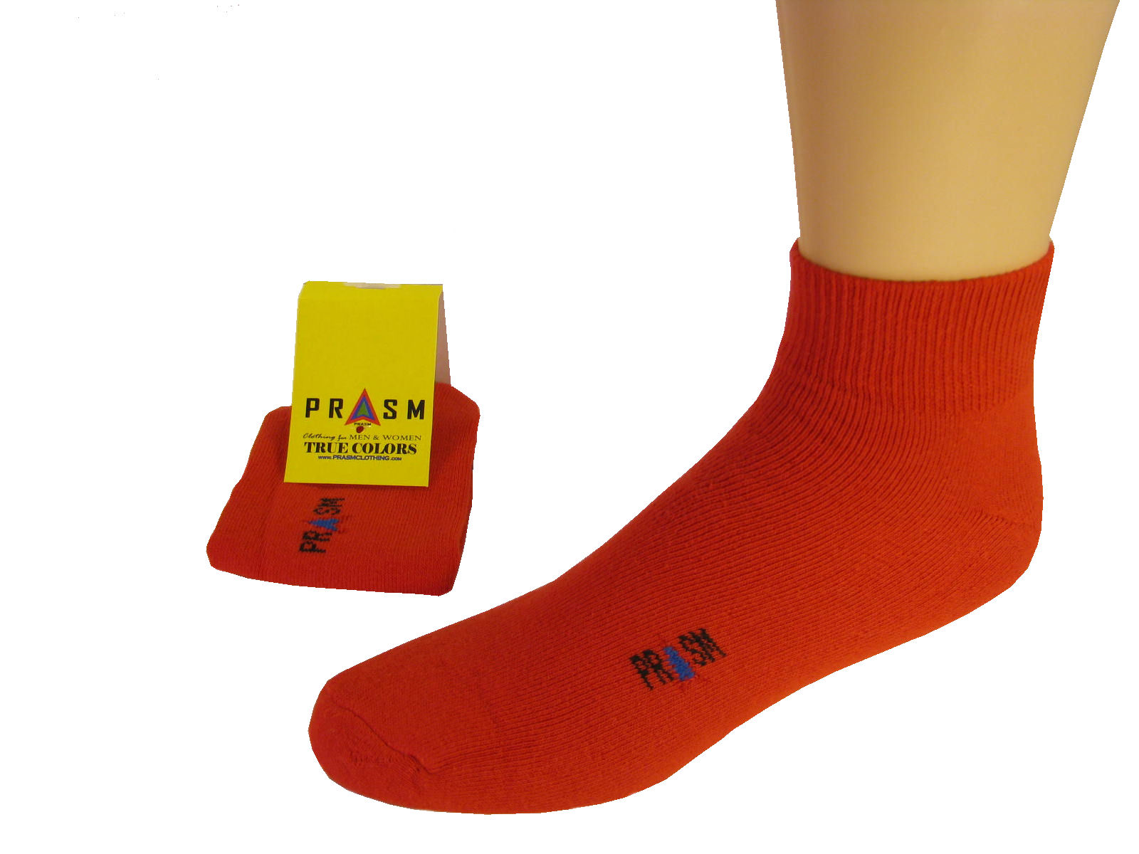 PRASM Men’s ANKLE Sock – BRIGHT RED – Style #003 – 3 PACK | PRASM Clothing